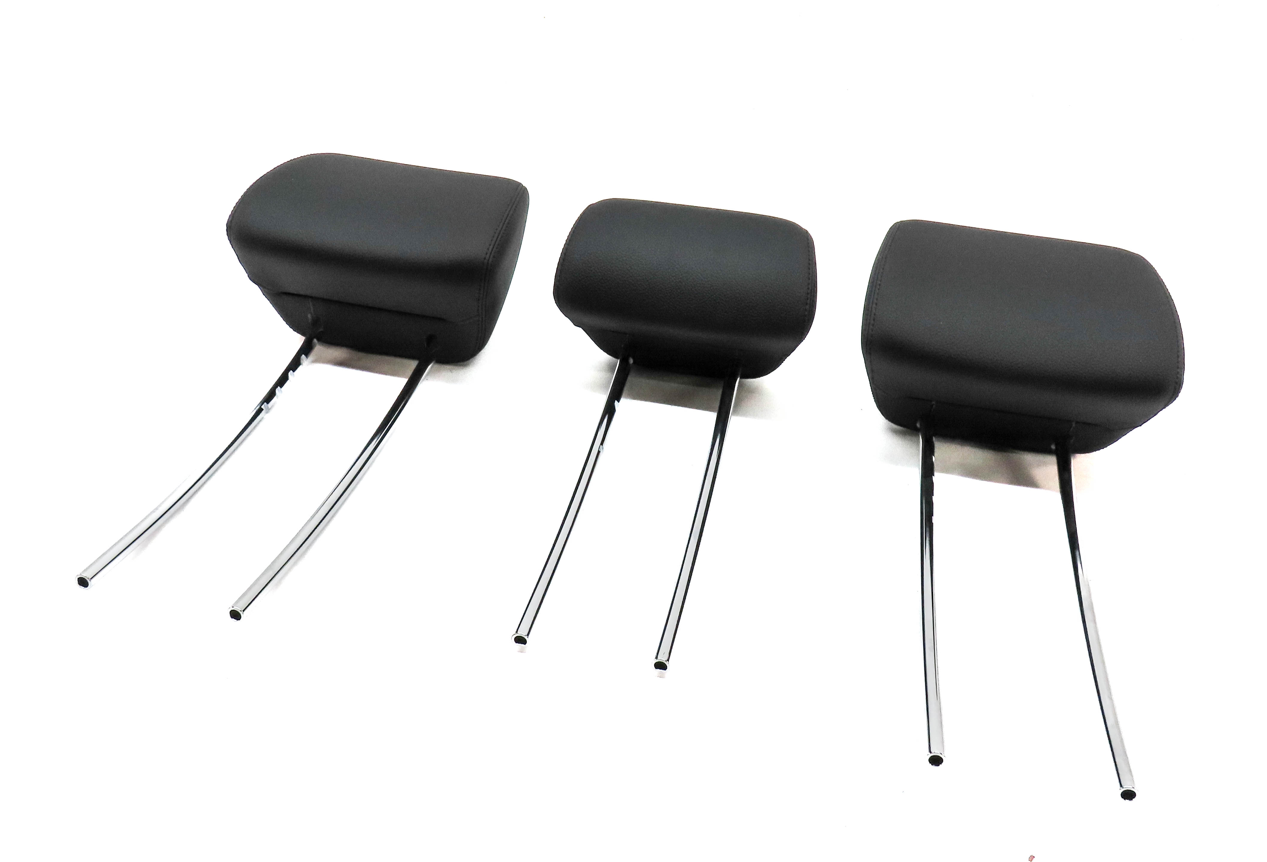 10-16 MERCEDES E CLASS W212 C207 REAR LEFT CENTER RIGHT HEADREST SET/3 (Black) — exact item pictured